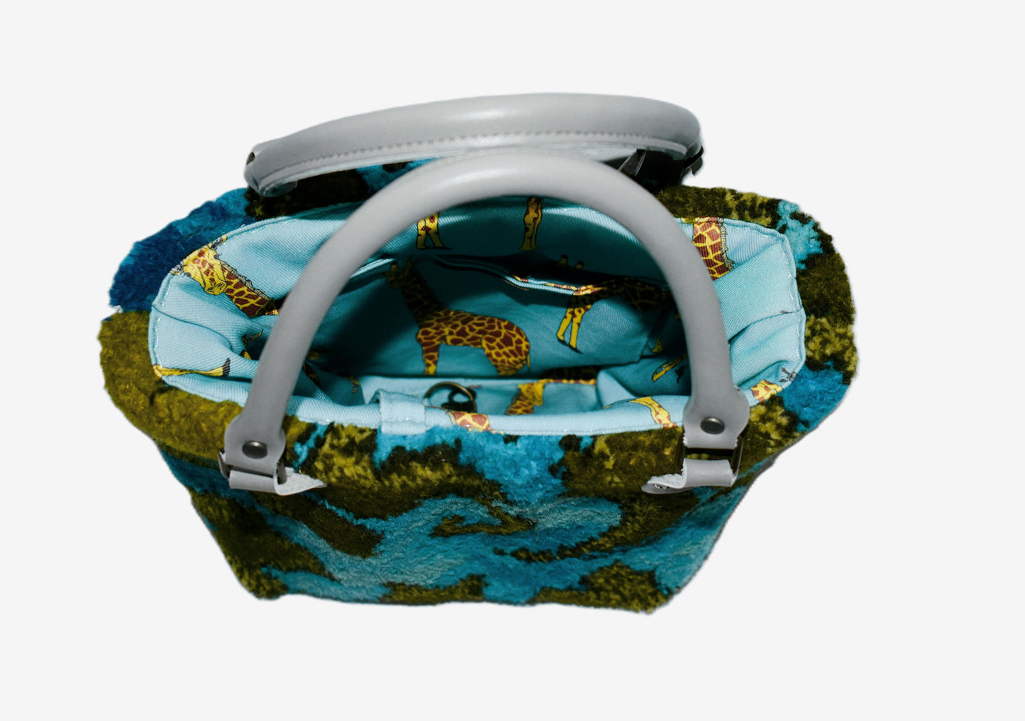 The Emily Tote – Tidal Blues & Giraffe Whimsy