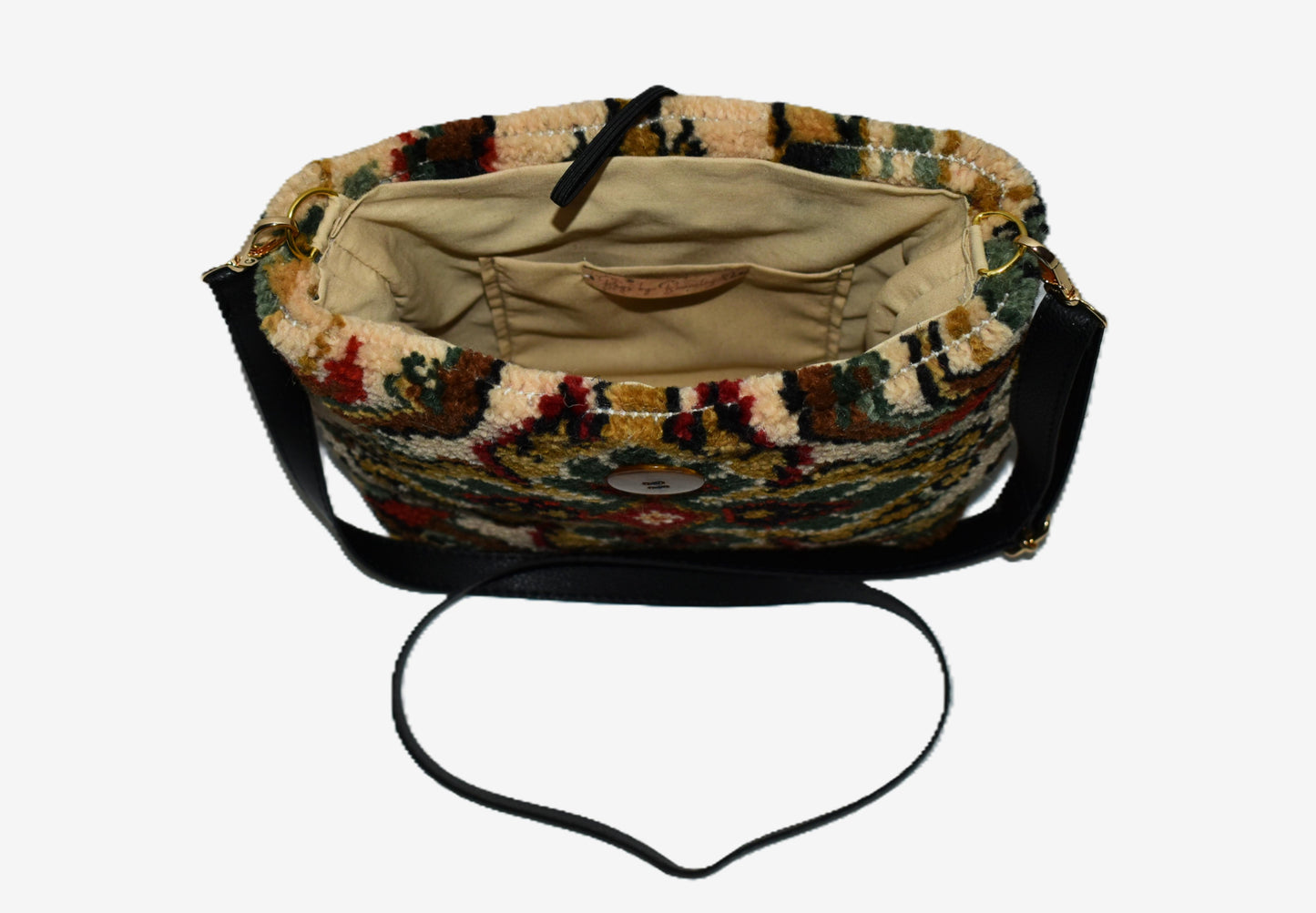 The Beverley Shoulder Bag – Classic Beige Lining