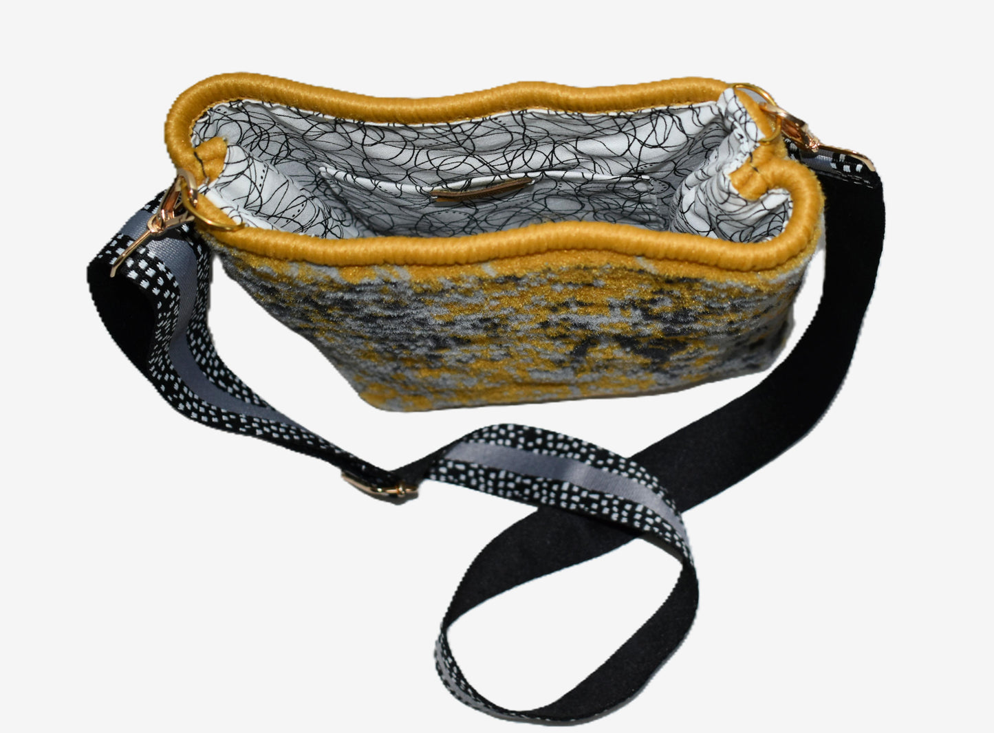 The Maria Shoulder Bag - Monochrome Waltz